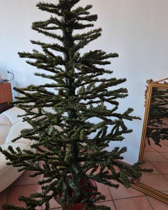 Albero di Natale vintage con vaso h. 170cm.