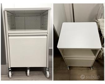 Cassettiera multifunzionale da ufficio con ruote