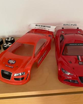Carrozzerie 1/10 touring 190mm, Bittydesign, gomme