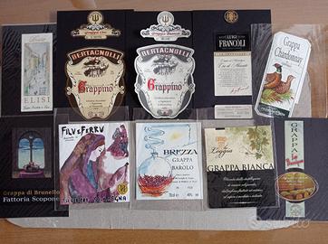 Etichette Grappa da collezione lotto n. 1