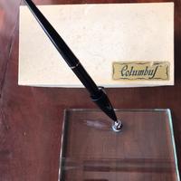 Columbus Base portapenna cristallo vintage