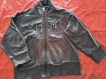 Felpa Univ. bimbo 5A marrone