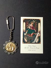 Santino e portachiavi Madonna di Pompei