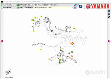 Comando freno post Yamaha BW'S 50 5JHH29100000