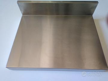 Ripiano tagliere in acciaio inox rinforzato 50x39