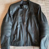 giacca in pelle moto Triumph mis 50