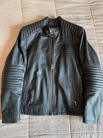 giacca in pelle moto Triumph mis 50