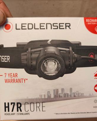 Lampada frontale Led lenser h7r core