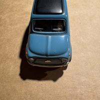 Modellino fiat 500 azzurra