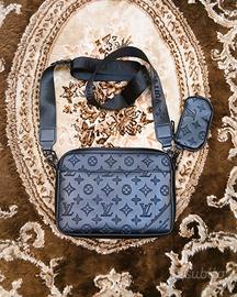 Borsello nero con tracolla + pochette – Luxury 🖤