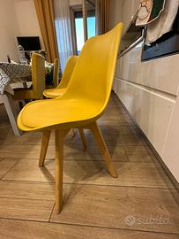 Sedie senape Tipo scandinavo