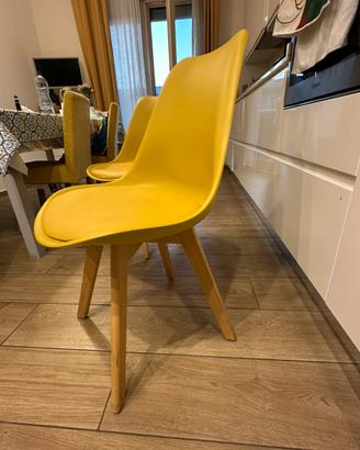 Sedie senape Tipo scandinavo