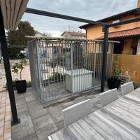 Box in acciaio per cani + cuccia coibentata