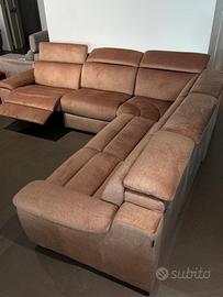 Divano Artigianale Angolare con relax