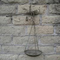 Bilancia stadera anni 40/50 in ottone