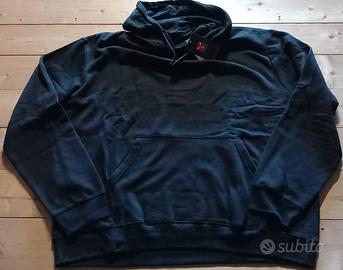 Felpa PAYPER taglia  "FORTE"  5XL Nera con Cappucc