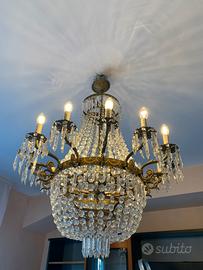 Lampadario CANDELIERE chandelier antico 17 luci