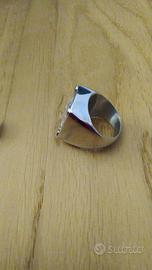 Morellato anello acciaio e cristallo 