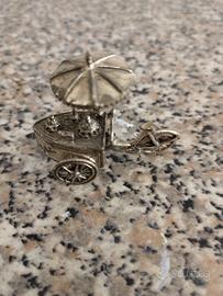 Miniatura carretto gelati in argento