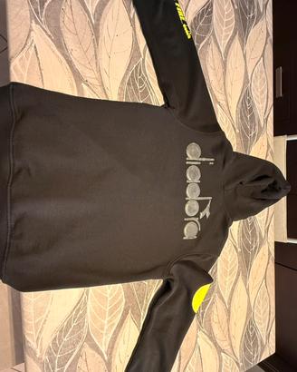 Felpa Diadora Kids taglia S  colore nero