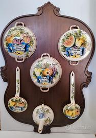 SERVIZIO COMPLETO DA PARETE IN CERAMICA DI BASSANO