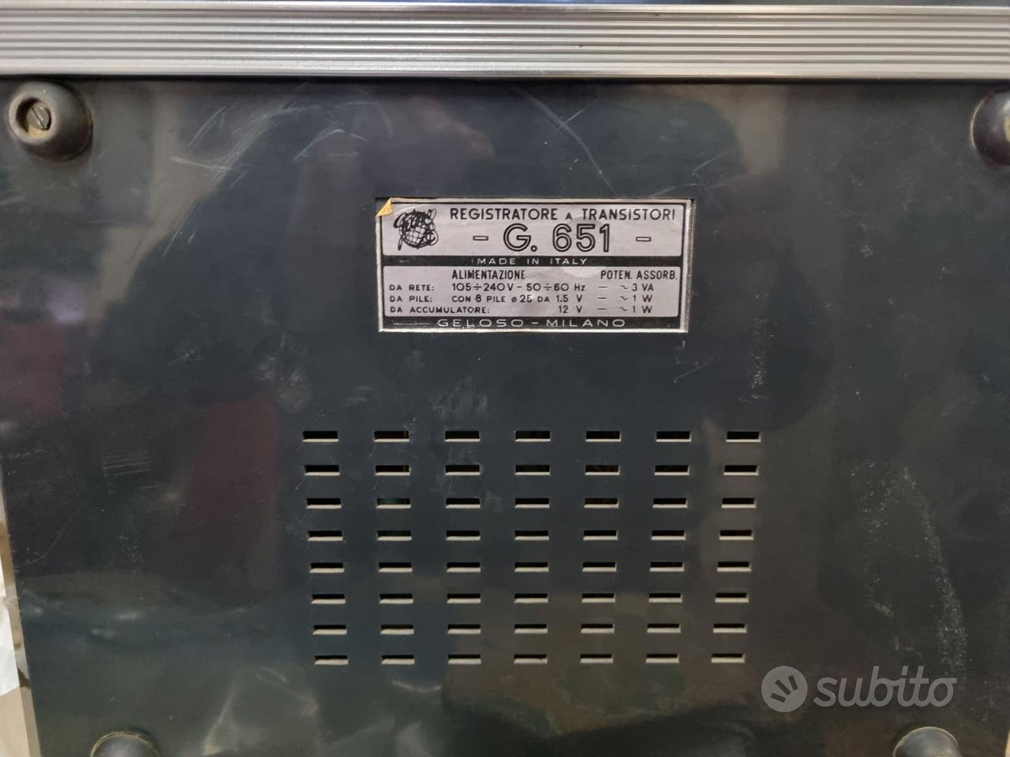 GELOSO mod. G 257 - Registratore a bobine anni '60
