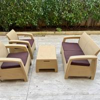 Keter Salottino Giardino Corfu Lounge Set Rattan