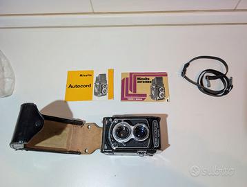 Minolta Autocord biottica TLR vintage con custodia