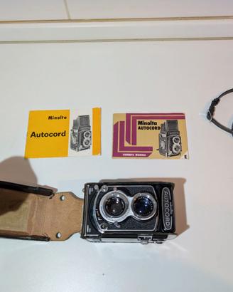 Minolta Autocord biottica TLR vintage con custodia