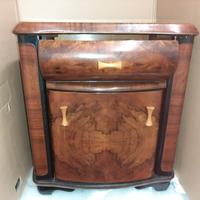 Mobile bar con giradischi e porta LP anni 40/50