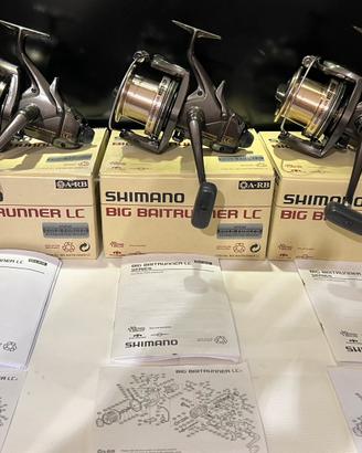3 mulinelli Shimano Big Baitrunner LC+Box+Libretti