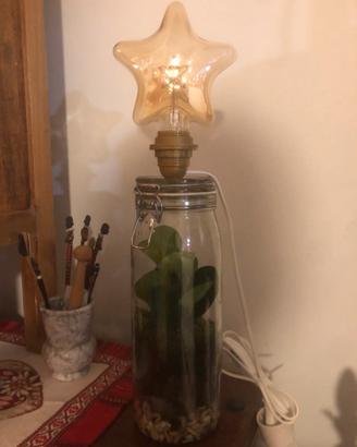 Lampada con terrario