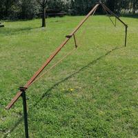 Arcate in ferro per piccola tettoia