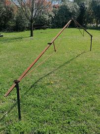 Arcate in ferro per piccola tettoia