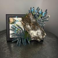 Quadro naturale con neve glow in the dark