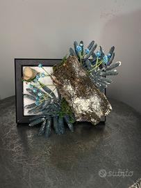 Quadro naturale con neve glow in the dark