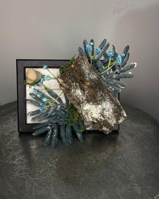Quadro naturale con neve glow in the dark