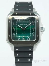 Cartier Santos verde arabi number ref wssa0055 new