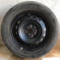 Cerchi originali acciaio e gomme toyota ruotino