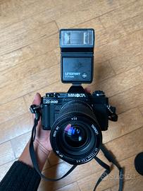 Minolta X-100 Reflex Analogica Vintage + Flash B24
