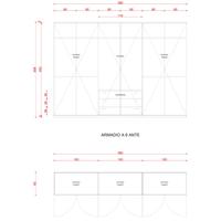 Armadio bianco 6 ante 290x390
