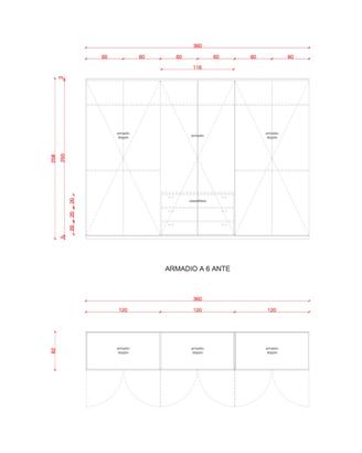 Armadio bianco 6 ante 290x390