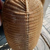 Culla letto neonato legno vimini ferro battuto