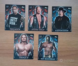 5 Topps WWE trading cards 2005