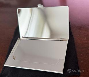 PORTA BIGLIETTI DA VISITA IN ARGENTO PLACCATO