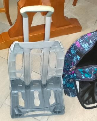 Zaino Invicta per bambina/ragazzina con carrellino