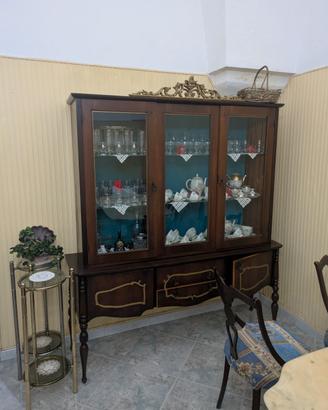 Sala da pranzo completa stile vintage marmo