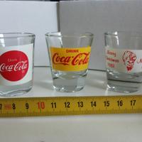 Tris di bicchierini "one shot" Coca Cola