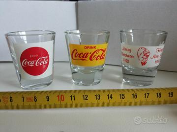 Tris di bicchierini "one shot" Coca Cola
