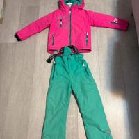 giacca e pantaloni da sci per bambini